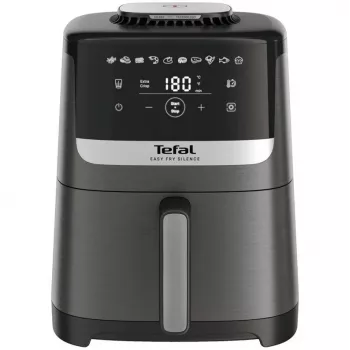 Karšto oro gruzdintuvė Tefal Easy Fry Silence EY551HE0 5 L juoda, pilka, nerūdijantis plienas