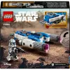 LEGO Star Wars „Kapitonas Reksas“ Y-Wing mikro naikintuvas – žaislinis laivas su minifigūrėle, 6+ metų berniukams