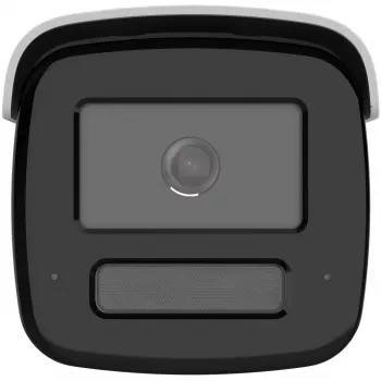 Hikvision Pro Series 4 MP išmanusis hibridinis šviestuvas su ColorVu fiksuotu kulkiniu tinklo fotoaparatu