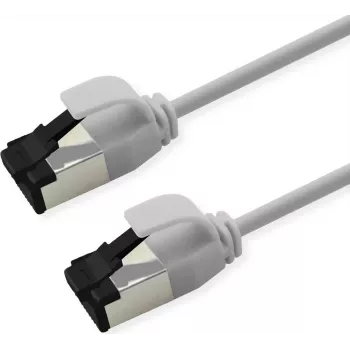 ROLINE S/FTP Patch Cable Cat.8.1, plonas, PoE, baltas, 5m (21.15.3465)