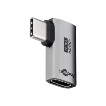 Goobay USB-C adapter horizontalus 90° USB4 - Kištukas> Lizdas (74441)