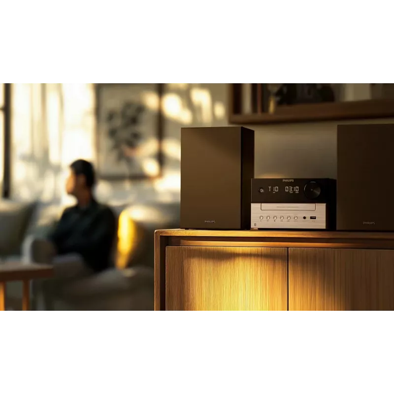 Philips TAM3205M2 namų garso mikro sistema 20 W juoda, sidabrinė
