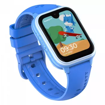 Išmanusis laikrodis Garett Kids Vibe Ai 4G mėlynas – GPS sekimas, atsparus vandeniui