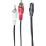 Garso kabelis ShiverPeaks BS30852 1,5 m 3,5 mm 2×RCA juodas