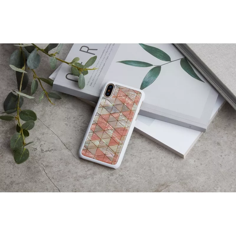 Apsauginis dėklas iKins iPhone XS / XS Max deimantinis baltas