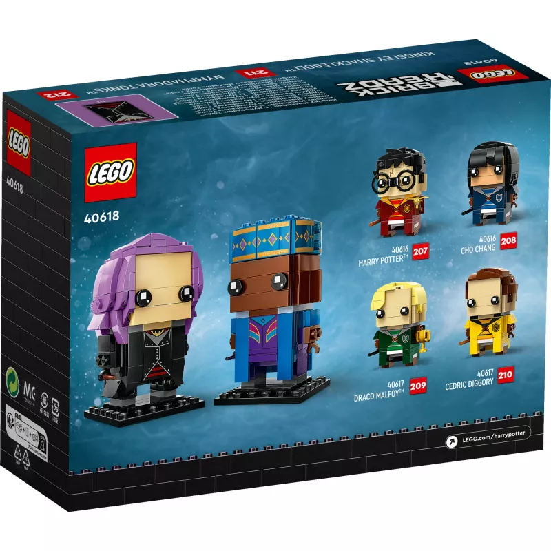 Lego Brickheadz Haris Poteris 40618 Kingsley Shacklebolt ir Nymfadora Tonks