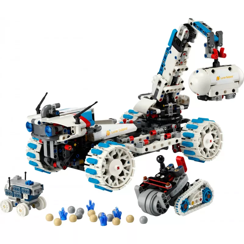 LEGO Technic 42211 Mėnulio bazės roveris – statybinis rinkinys, 1082 dalių, modulinė konstrukcija, 130×310×190 mm