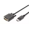 ASM AK-340301-030-S ASSMANN Kabelis DisplayPort 1.1a su fiksatoriumi Tipas DP/DVI-D (24+1) Kištukas/Kištukas Juodas 3m
