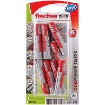 Fischer DuoPower 10 x 50 K NV sieninis kaištis 50 mm 534995 1 rinkinys (534995)