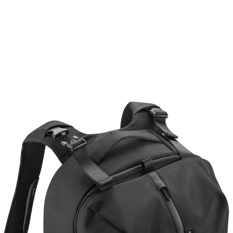 XD Design Bobby Flex Gym Bag P705.801 kuprinė su apsauga nuo vagysčių, nešiojamajam 15,6 col. (39,6 cm), juodos spalvos