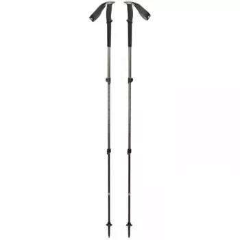 Trekking lazdos Trail, Fitness Device juoda/alyvuogių žalia, 1 pora, 100-140 cm