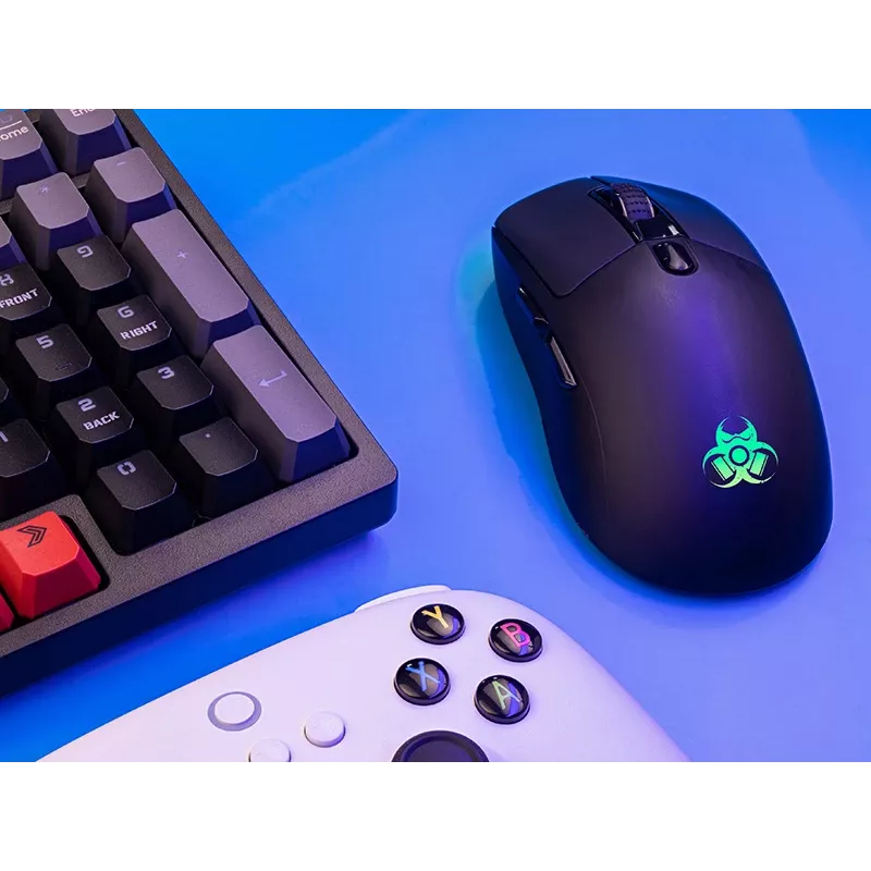 Žaidimų ausinės TRACER Gamezone Thor RGB BT belaidės Bluetooth, uždengiančios ausis, įmontuotas mikrofonas