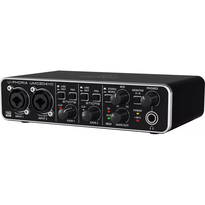 Behringer UMC204HD papildoma muzikos įranga
