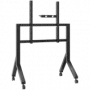 Mobilus TV stovas ONKRON TS2081-B 70–110 colių, juodas, ratuotas, plieninis, 125 kg, VESA 200x200–1000x800