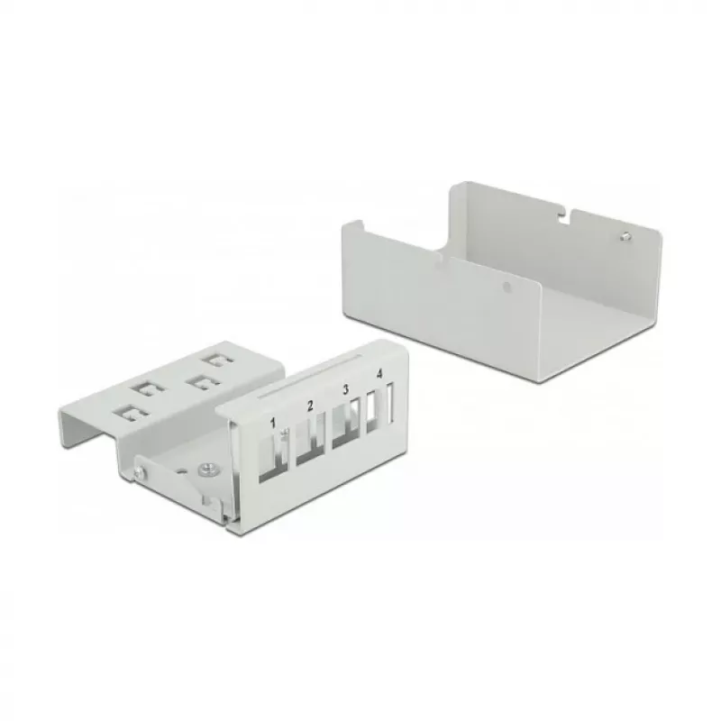 Keystone skydelis DeLOCK 43407 4 prievadai pilkas