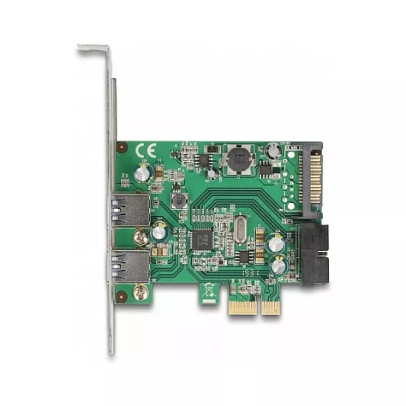 DeLOCK PCI Express x1 kortelė 2 x USB 3.2 Gen 1 Type-A + 1 x vidinis 19 kontaktų lizdas