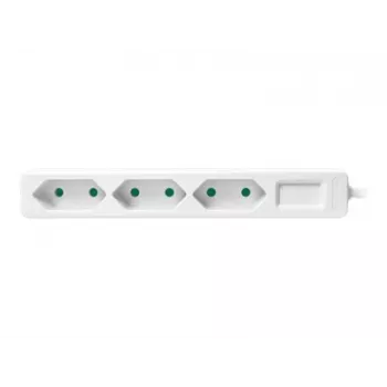 Power Extension LogiLink LPS229 1,5 m 3 AC lizdai vidaus patalpoms balta