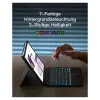 Inateck klaviatūra iPad 11 / iPad Air 4/5Gen.Com. QWERTZ violetinė