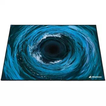 Pelės kilimėlis Sharkoon SFM12 Undertow 1400×1000 mm juoda mėlyna balta