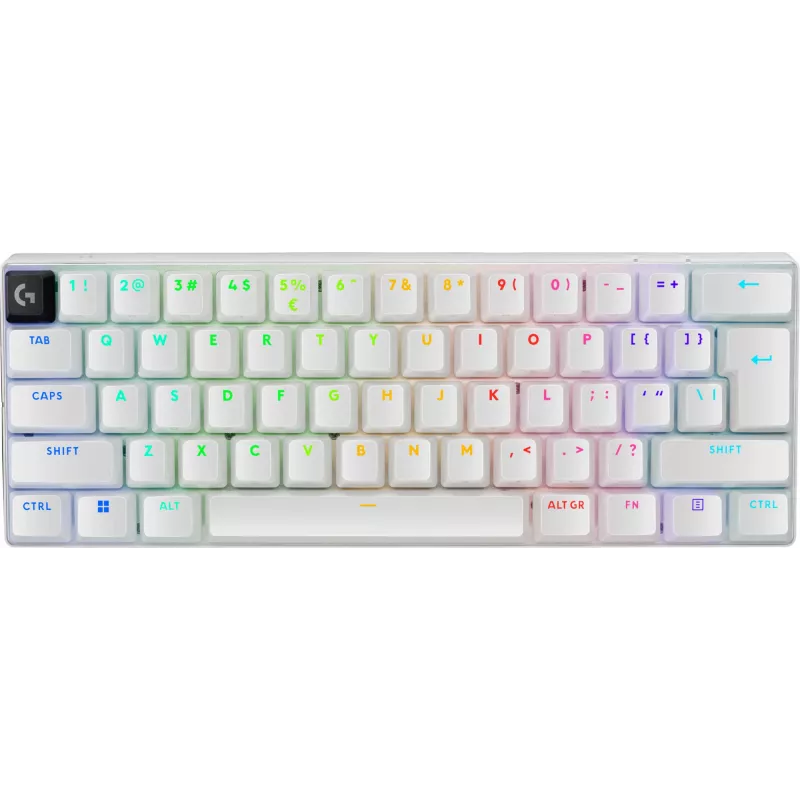 Klaviatūra Logitech G PRO X 60 Gaming USB RF Wireless Bluetooth QWERTY US International balta
