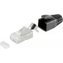 Laidinio tinklo jungtis RJ-45 S/CONN 72067-10S Juoda Balta
