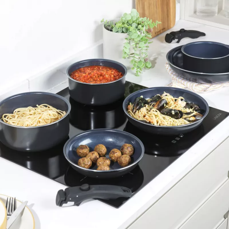 Virimo indų rinkinys Russell Hobbs RH03321EU7 – 8 dalių, nelipni danga, tinka indaplovei