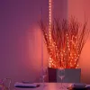 LED girlianda Twinkly TWD200STP-TEU įvairiaspalvė vidaus juostelė, 5 cm tarpai, IP20, skaidrus kabelis