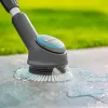 GARDENA 14846-20 minkštas diskinis šepetys AquaBrush, žaliai pilka, 422 mm