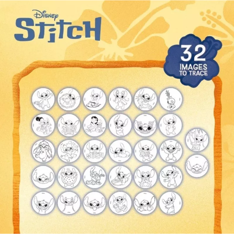 Projektorius piešimui Stitch mokyklinis rinkinys