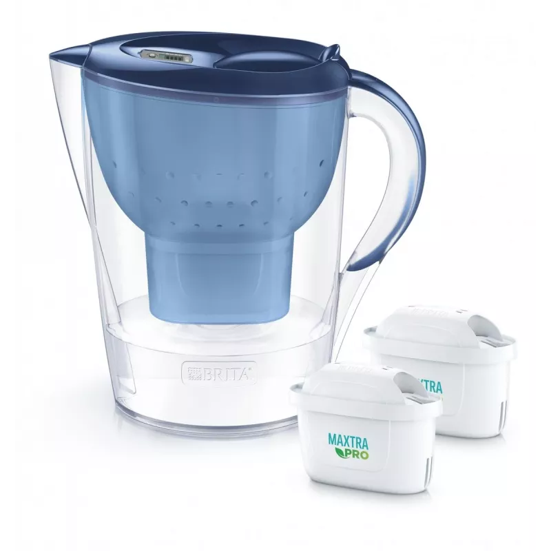 Vandens filtro ąsotis BRITA Marella XL su 2 MAXTRA PRO mėlynais keičiamaisiais filtrais