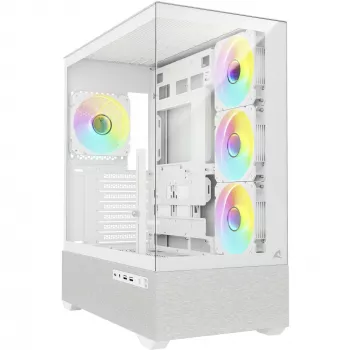 Sharkoon AK7 ARGB ATX kompiuterio korpusas baltas