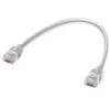 Ubiquiti UACC-Cable-Patch-EL-0.15M-W tinklo kabelis, permatomas baltas, Cat6
