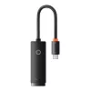 Tinklo adapteris Baseus Lite Series USB-C į RJ45 (juodas)