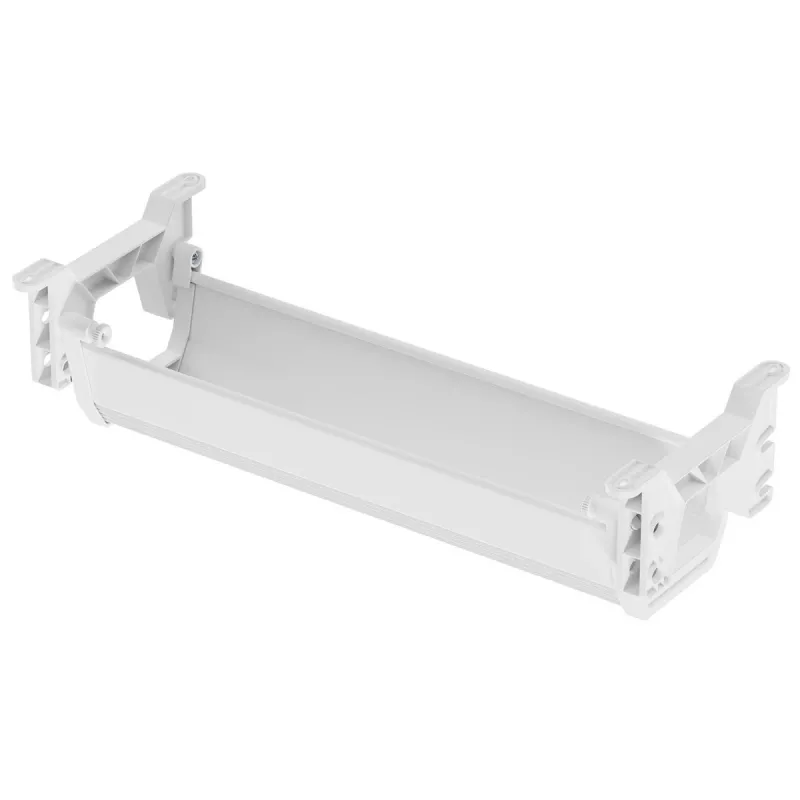 Maclean po stalu kabelių/tinklo prailgintuvų organizatorius, max. apkrova 5 kg, baltas, MC-106 W