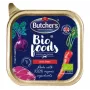 Šlapias šunų maistas BUTCHER'S Bio Foods su jautiena ir veršiena 150 g, be grūdų, suaugusiems šunims, 11% baltymų, 5% riebalų