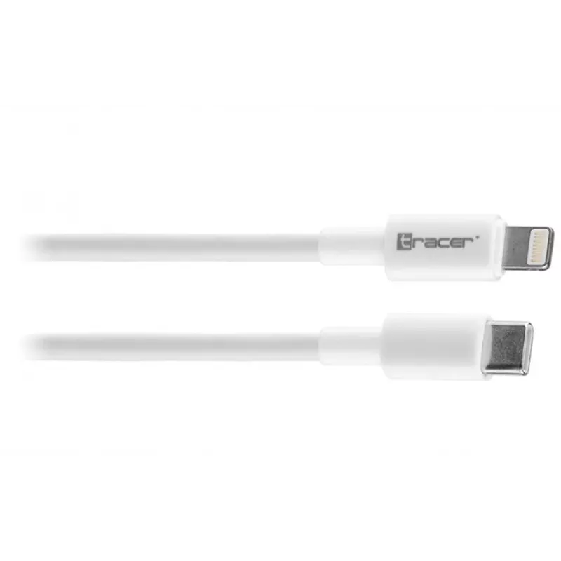 USB Type-C į Lightning laidas TRACER 47169, 1 m, vyriškas-į-vyrišką