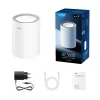„Mesh“ sistema Cudy M3600 dviejų juostų „Wi‑Fi 7“ (802.11be), 2882 Mbps, 3× LAN, 4 vidinės antenos, balta