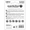 Įkraunama NiMH cilindrinė baterija everActive EVHRL14-5000, 1,2 V, 2 vnt., 51,5 mm aukštis