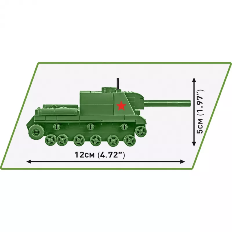 Konstruktorius Cobi ISU 152 – Antrojo pasaulinio karo tema, 135 dalių, žalia