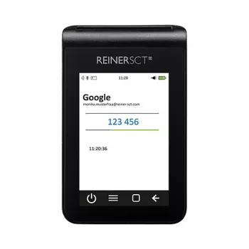 Kortelių skaitytuvas ReinerSCT tanJack deluxe Black TFT, modelis 2708200-000