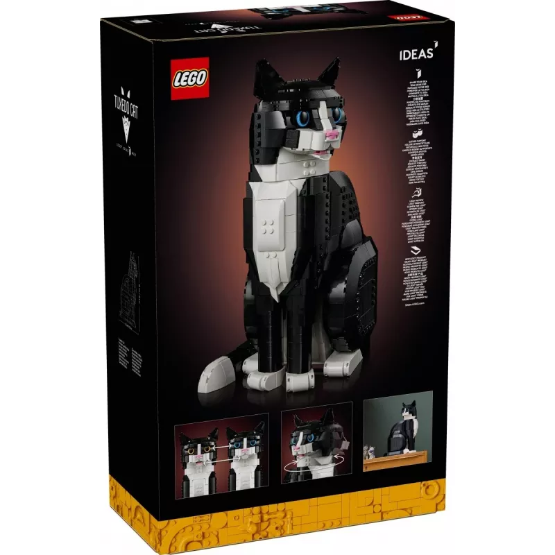 LEGO rinkinys Ideas 21349 Smokingo katė – kolekcinis plytų modelis, eksponavimo figūrėlė