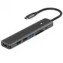 Adapteris USB Type-C – HDMI, 3x USB Type-A, SD, TF, USB Type-C PD100W