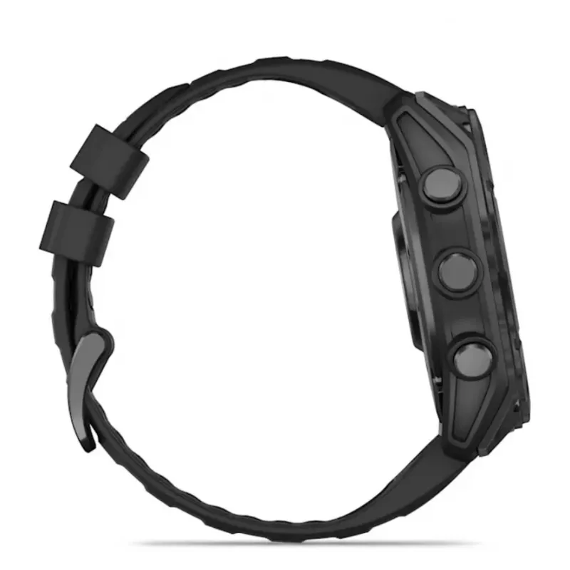 Išmanusis laikrodis GARMIN Fenix 8 – 51 mm titano korpusas, AMOLED 1,4 colio, GPS, 32 GB, 10 ATM, silikoninis dirželis
