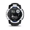 Išmanusis laikrodis GARMIN Instinct 3 3,05 cm (1,2 colio) AMOLED 45 mm 390x390 px liečiamas ekranas Juodas Baltas GPS 4 GB 53 g Silikoninis dirželis