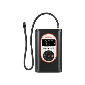 Pripūtimo kompresorius Ledvance O4062172306294 – 12V akumuliatorinis, 8,3 bar, skaitmeninis ekranas