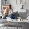 MANTA RDI912W Rimini radijo laikrodis su Bluetooth ir belaidžiu įkrovimu, baltas