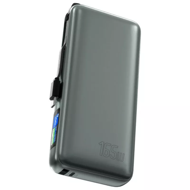 Power bank 4smarts 541603 – Li‑Ion 20000 mAh, USB‑C + USB‑A, 165 W bendra galia, 5 A, pilka
