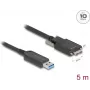 Aktyvus optinis kabelis DeLOCK 83211 USB Type-A kištukas – Micro-B kištukas 5 m 10 Gbps