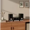 Namų garso mikro sistema BLAUPUNKT MS40.2BT — 2×50 W RMS, Bluetooth, CD, USB, HDMI ARC, optinis įėjimas, LED ekranas (juoda)