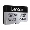 „Lexar“ 64 GB „MicroSD“ kortelė UHS-I 3 klasė „SILVER PLUS“